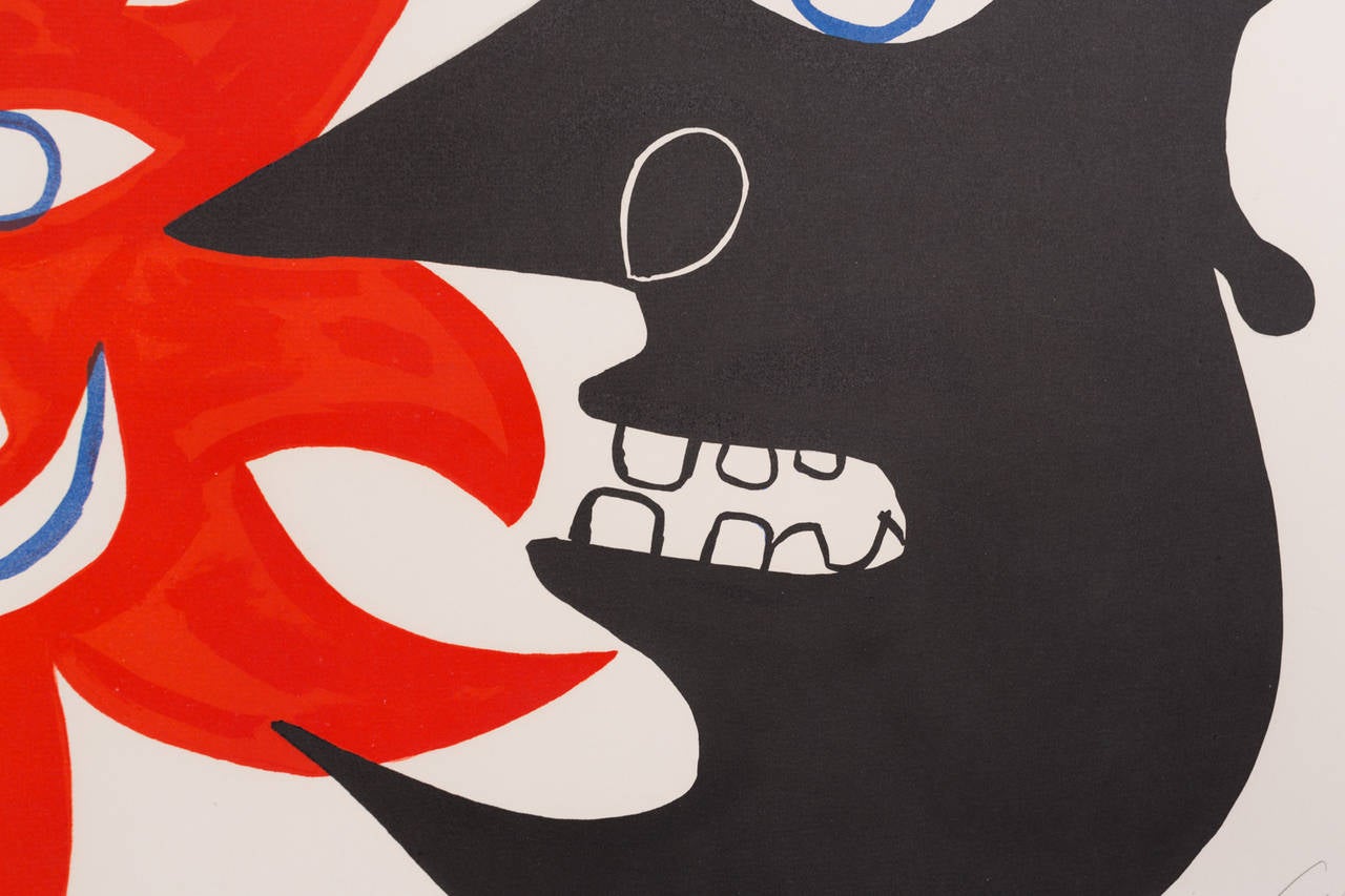 Mid-Century Modern Alexander Calder Lithograph 