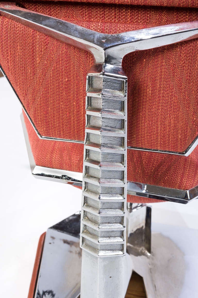 Frank Lloyd Wright-Stuhl aus dem Price Tower, 1956 (Aluminium)