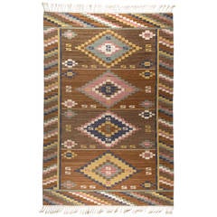 Marta Maas-Fjetterström "Gråsten" Flat-Weave Carpet, MMF, 1930s 4