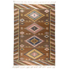 Märta Måås-Fjetterström "Gråsten" Flat-Weave Carpet, MMF, 1930s Märta Måås-Fjetterström "Gråsten" Flat-Weave Carpet, MMF, 1930s