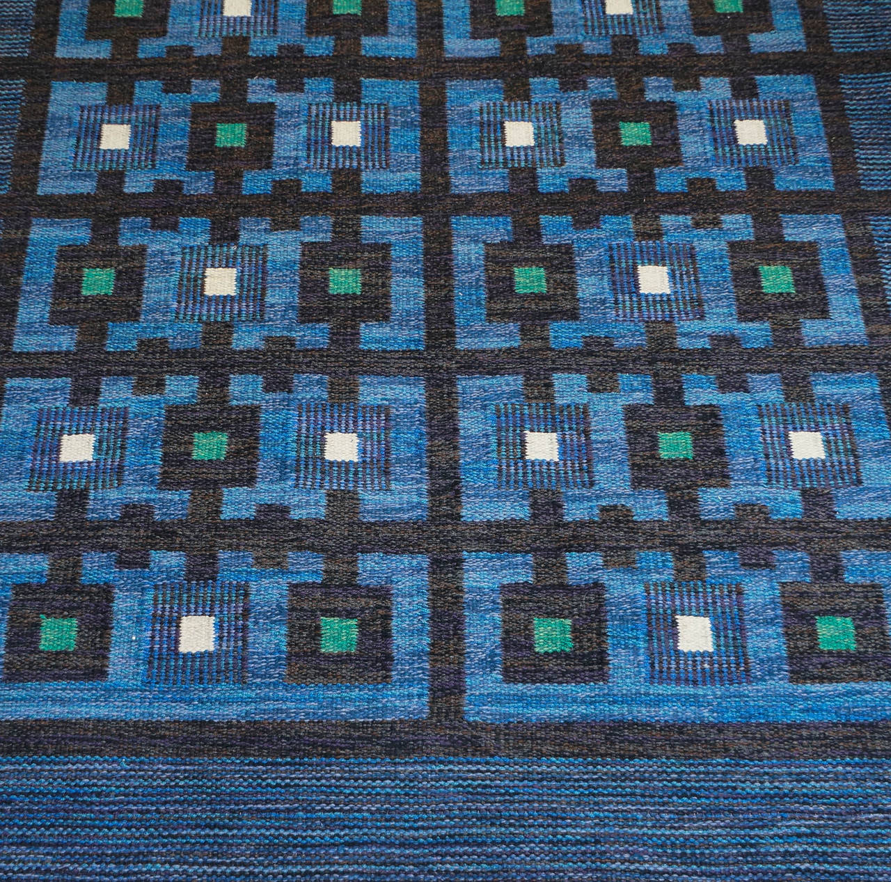 Mid-20th Century Berit Koenig Flat-Weave Carpet, 