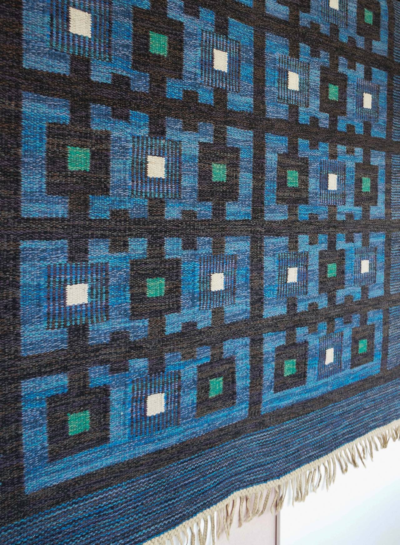 Wool Berit Koenig Flat-Weave Carpet, 