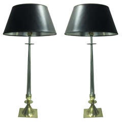 Stylish Pair of Table Lamps in the Style of Tommi Parzinger