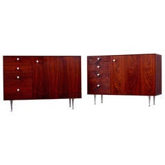 George Nelson & Associates Thin Edge Cabinets in Rosewood, 1952 7