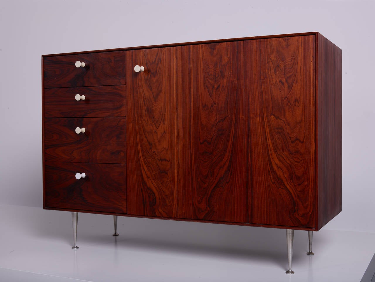 George Nelson & Associates Thin Edge Cabinets in Rosewood, 1952 2