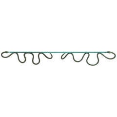 Judy Kensley McKie Bronze Double Snake Shelf, circa 1994 12