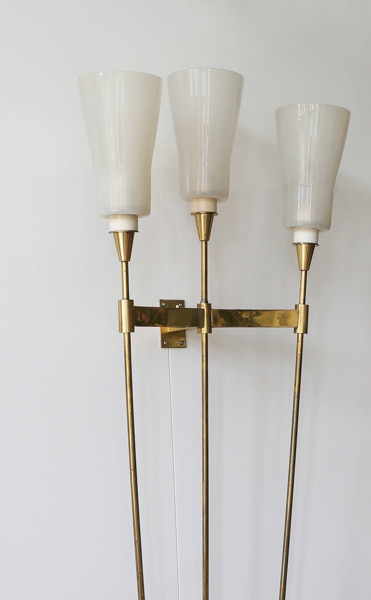 Large Lisa Johansson-Pape Custom Wall Light for Orno, 1950s In Excellent Condition In Houston, TX