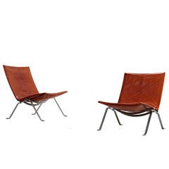 Poul Kjaerholm PK 22 Chairs for E. Kold Christensen, Original Condition 1956 12
