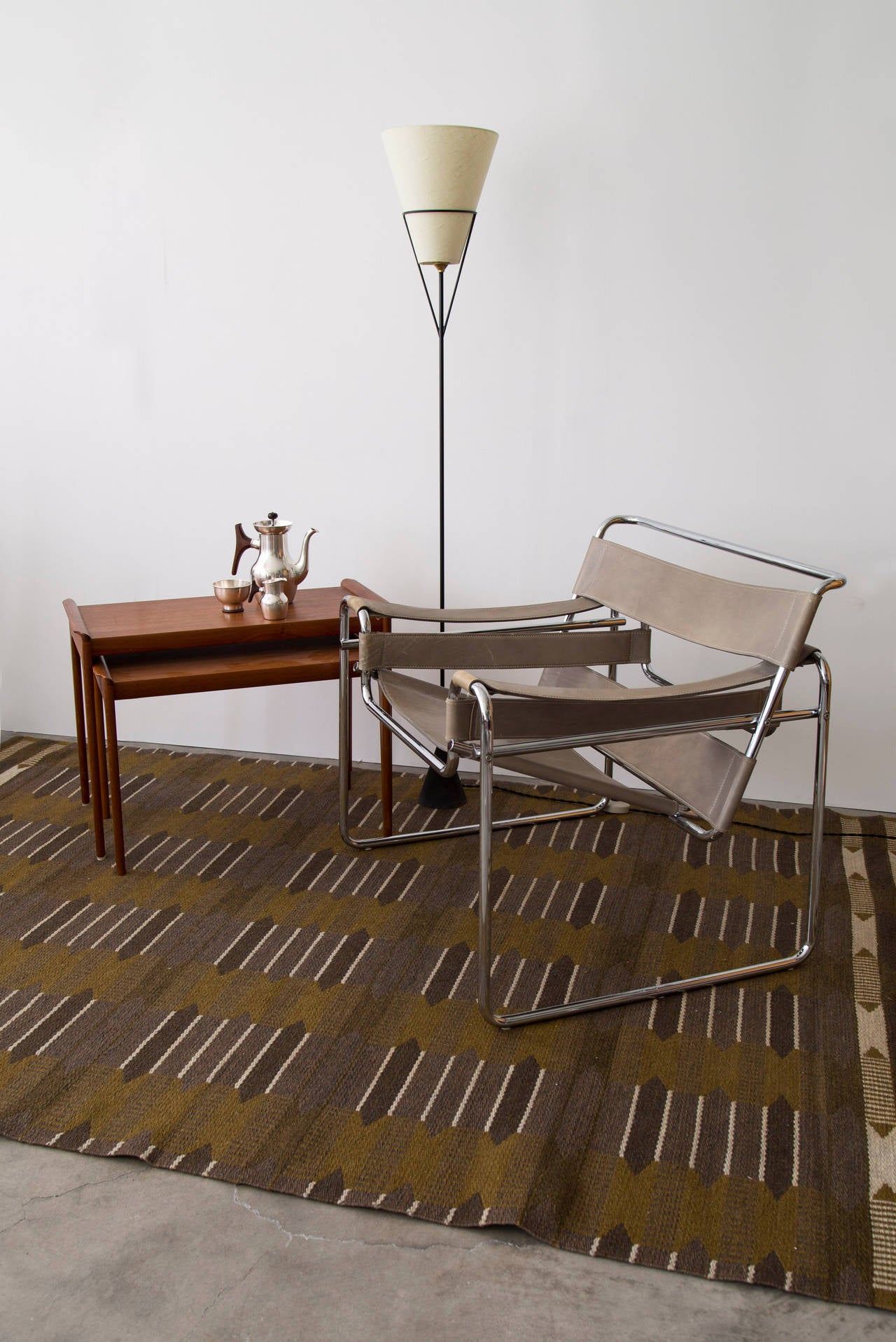 Vintage Swedish Flat-Weave Carpet 1