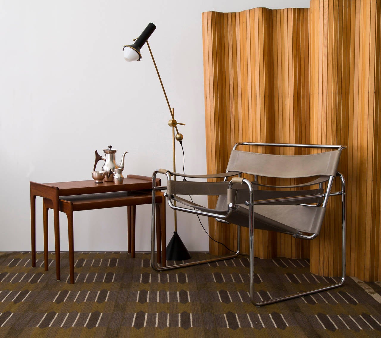 Mid-20th Century Vintage Swedish Flat-Weave Carpet