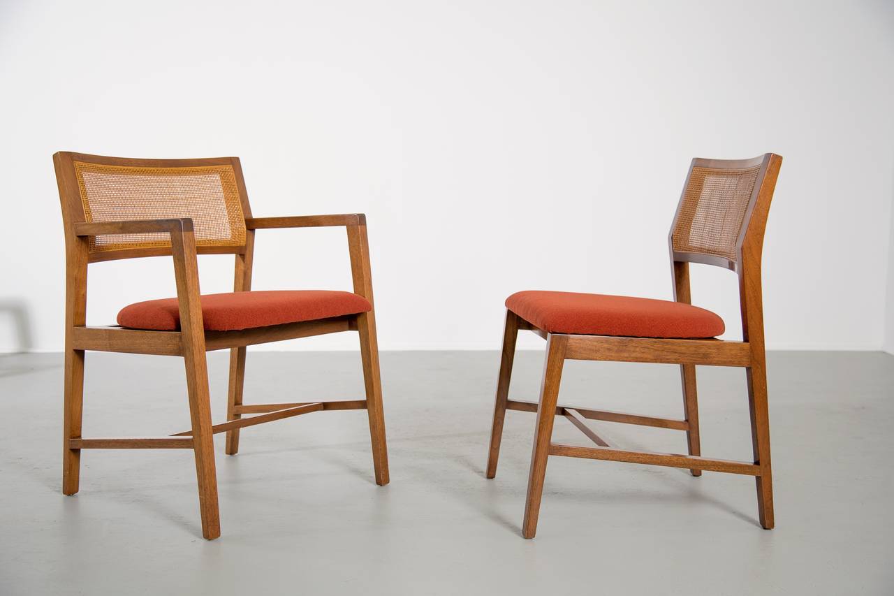 Set of Six Edward Wormley for Dunbar Dining Chairs, 1960s In Excellent Condition In Houston, TX