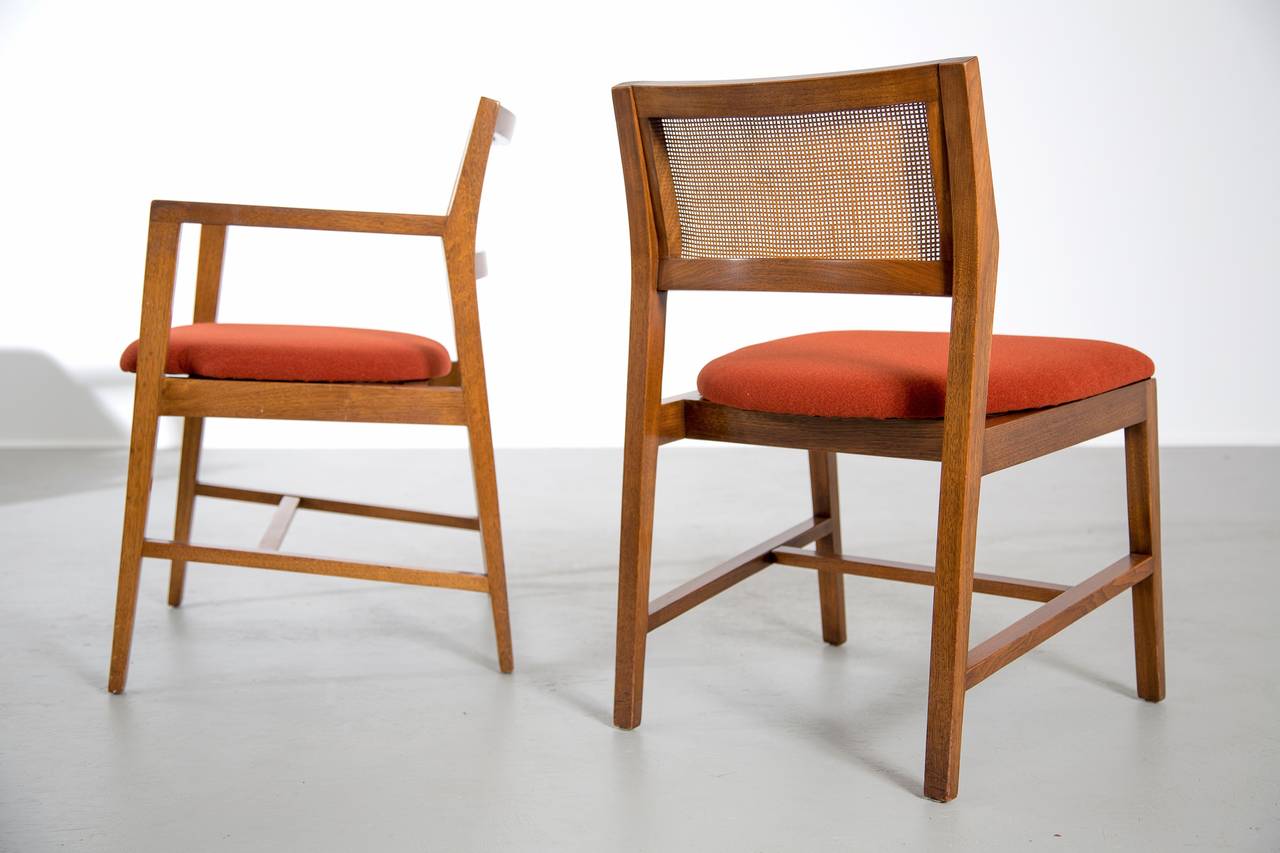Mid-20th Century Set of Six Edward Wormley for Dunbar Dining Chairs, 1960s
