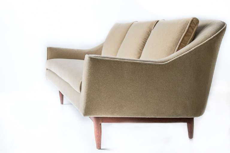 Mid-Century Modern Jens Risom Three-Seat Sofa