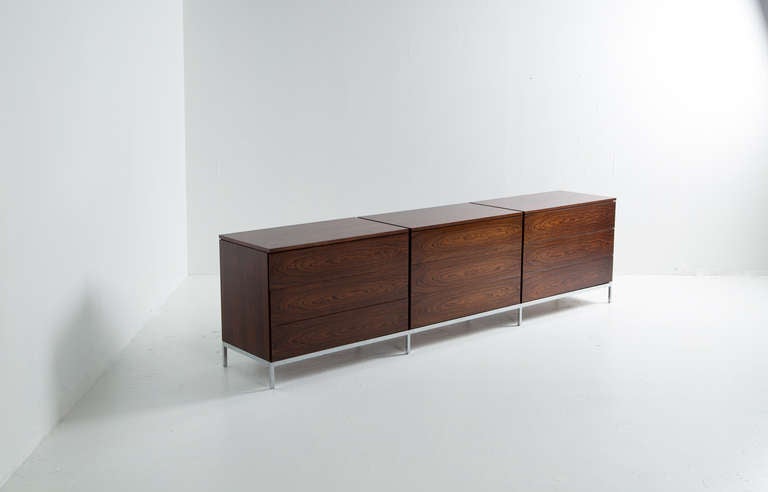 Mid-20th Century Florence Knoll Rosewood Cabinet