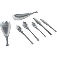 Jens Quistgaard Odin Flatware for Dansk, 59 Pieces 1