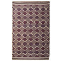 Barbro Nilsson "Spattan, Lila" Tapestry Weave Rug, Ab Marta Maas-Fjetterström