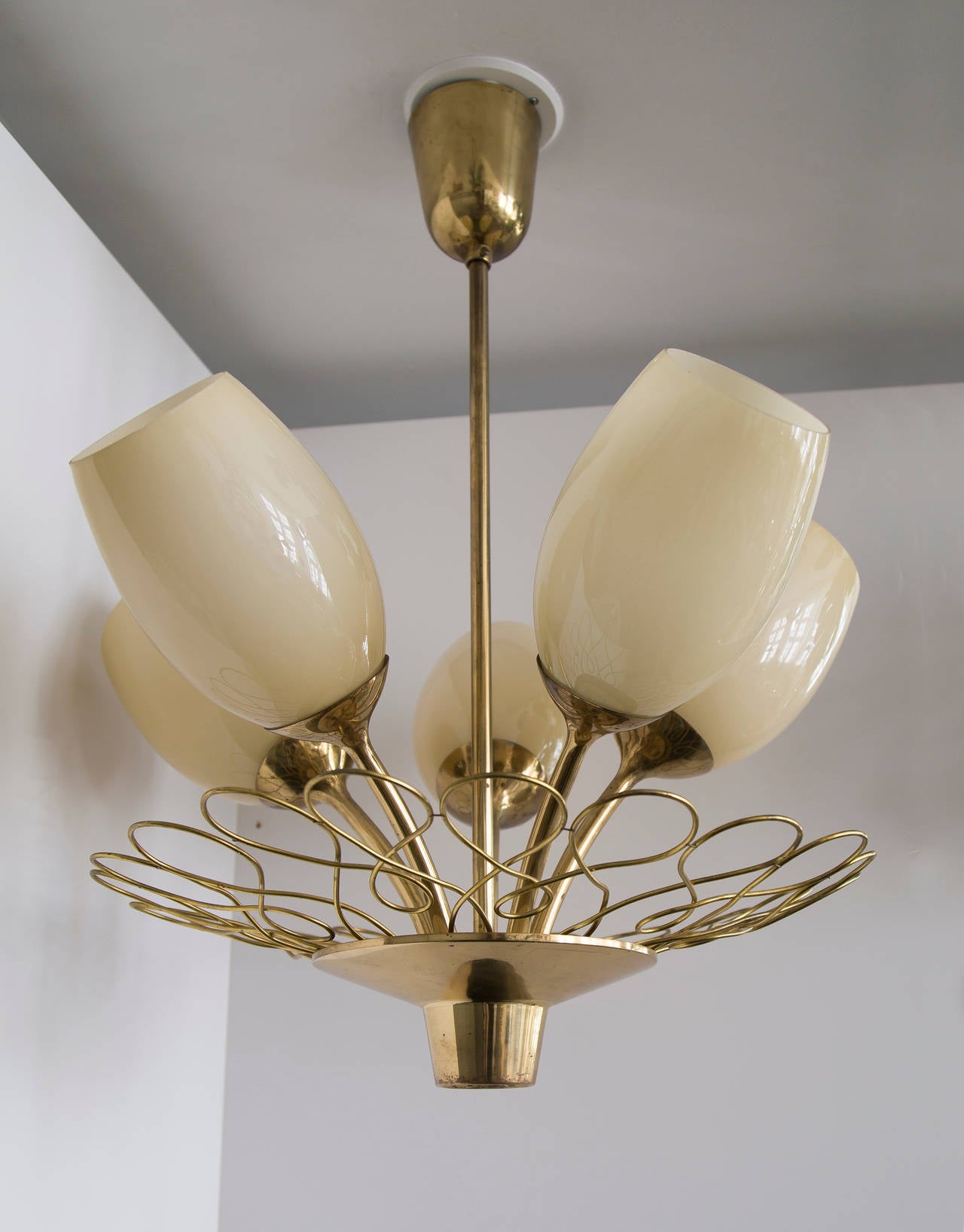 Paavo Tynell Ceiling Lamp Taito Oy In Good Condition In Houston, TX