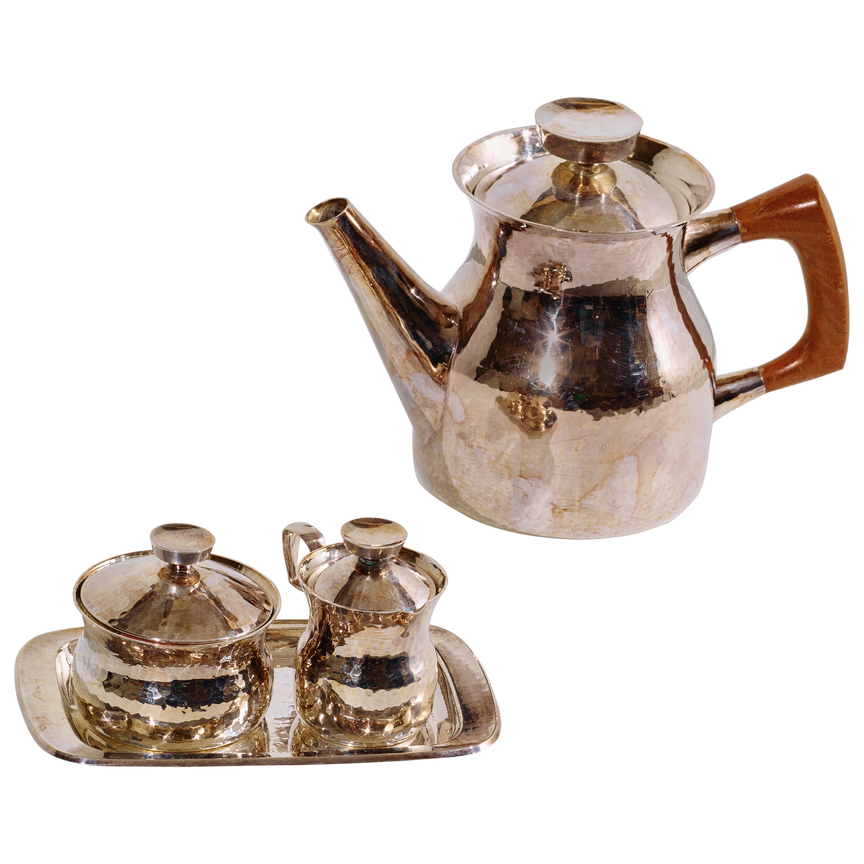 Eric Löfman Silver Coffee or Tea Service in Sterling Silver, 1960s