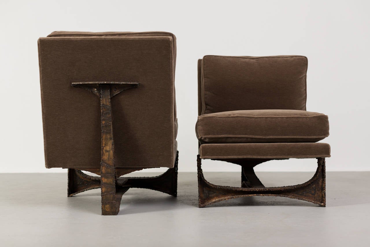 Late 20th Century Paul Evans Studio Chairs, Pair