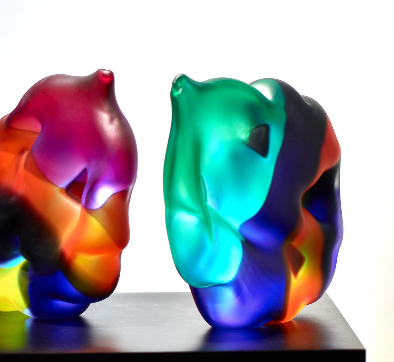 Paul Seide "Radio Light" Glass Sculpture, Cloud Series, 1989 For Sale