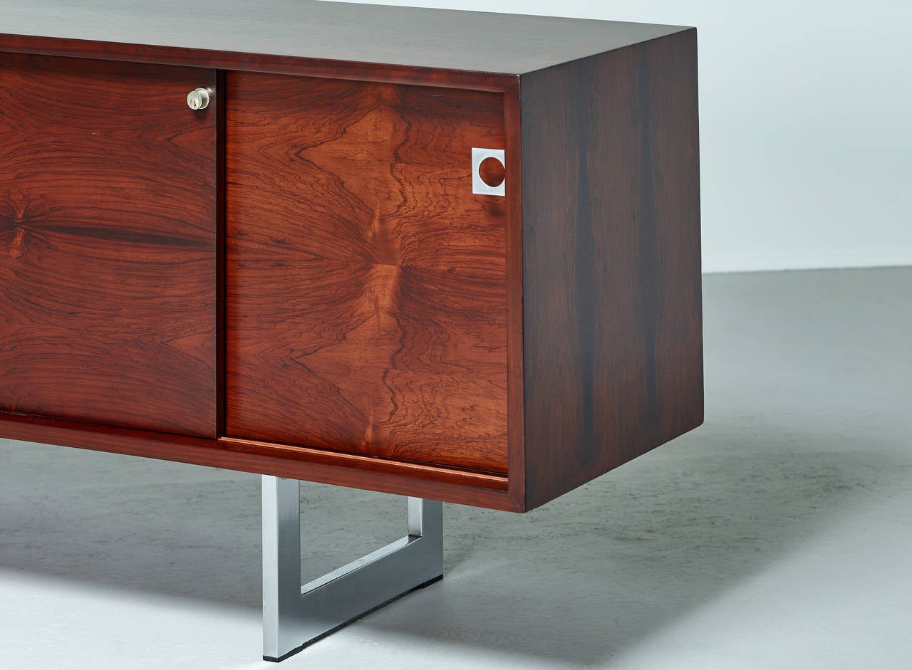 Bodil Kjaer Rosewood Cabinet for E. Pedersen & Son, 1960 In Excellent Condition In Houston, TX