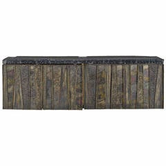 Paul Evans Sculptural Wall Hung Cabinet, PE-42, Early Lacquered Interior, 1967 2
