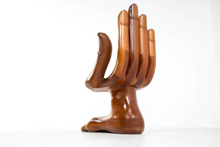 Mid-Century Modern Signed Pedro Friedeberg Hand and Foot Chair, 1960s