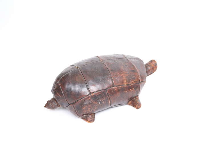 turtle ottoman leather