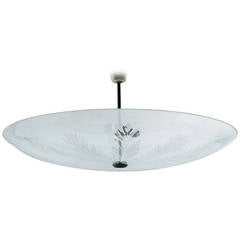 Fontana Arte Large Ceiling Fixture Attributed to Pietro Chiesa, 1935 10