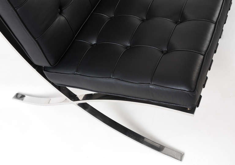 Ludwig Mies van der Rohe  pair Barcelona Chairs / stools 2