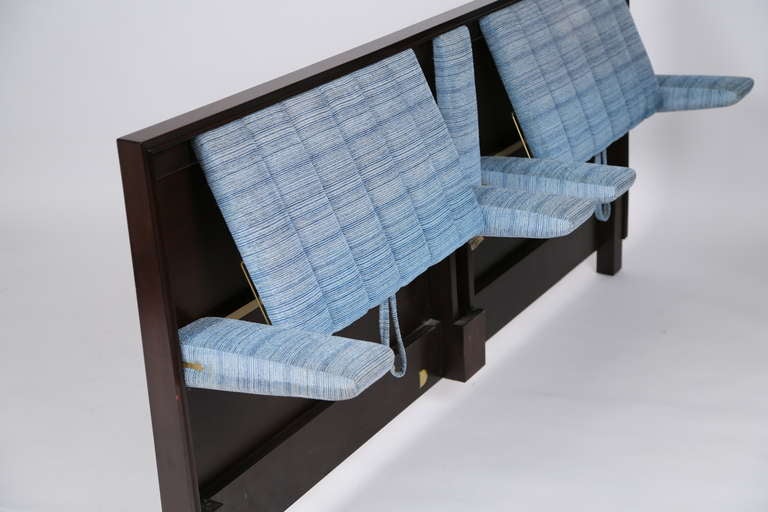 American Reclining King-Size Headboard by Edward Wormley for Dunbar