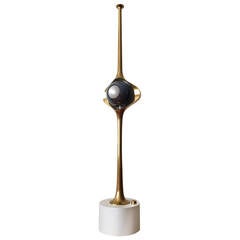 Angelo Lelli Cobra Lamp for Arredoluce, in Brass, 1964 7