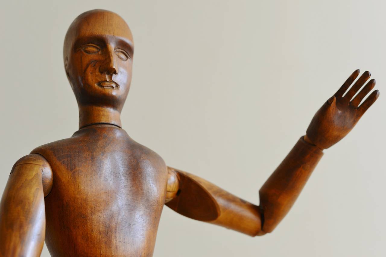 Large 19th Century French Artist's Mannequin For Sale at 1stdibs