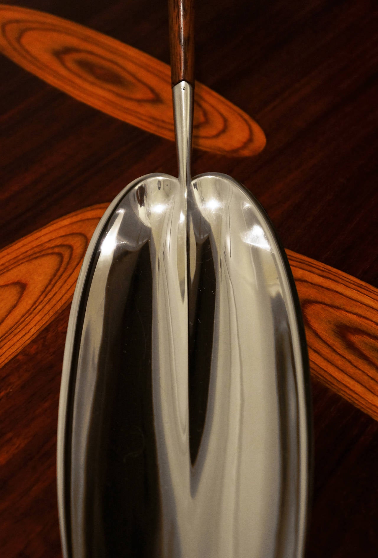 Tapio Wirkkala Long Leaf Silver Dish Model TW85 In Excellent Condition In Houston, TX