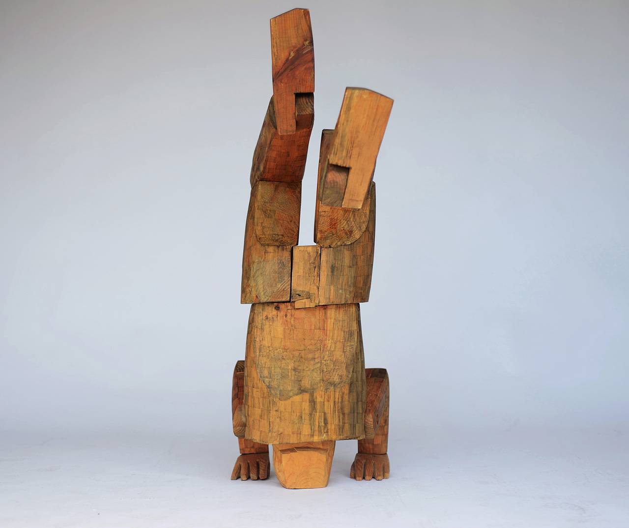 American Carved Wood Sculpture by Louise Kruger