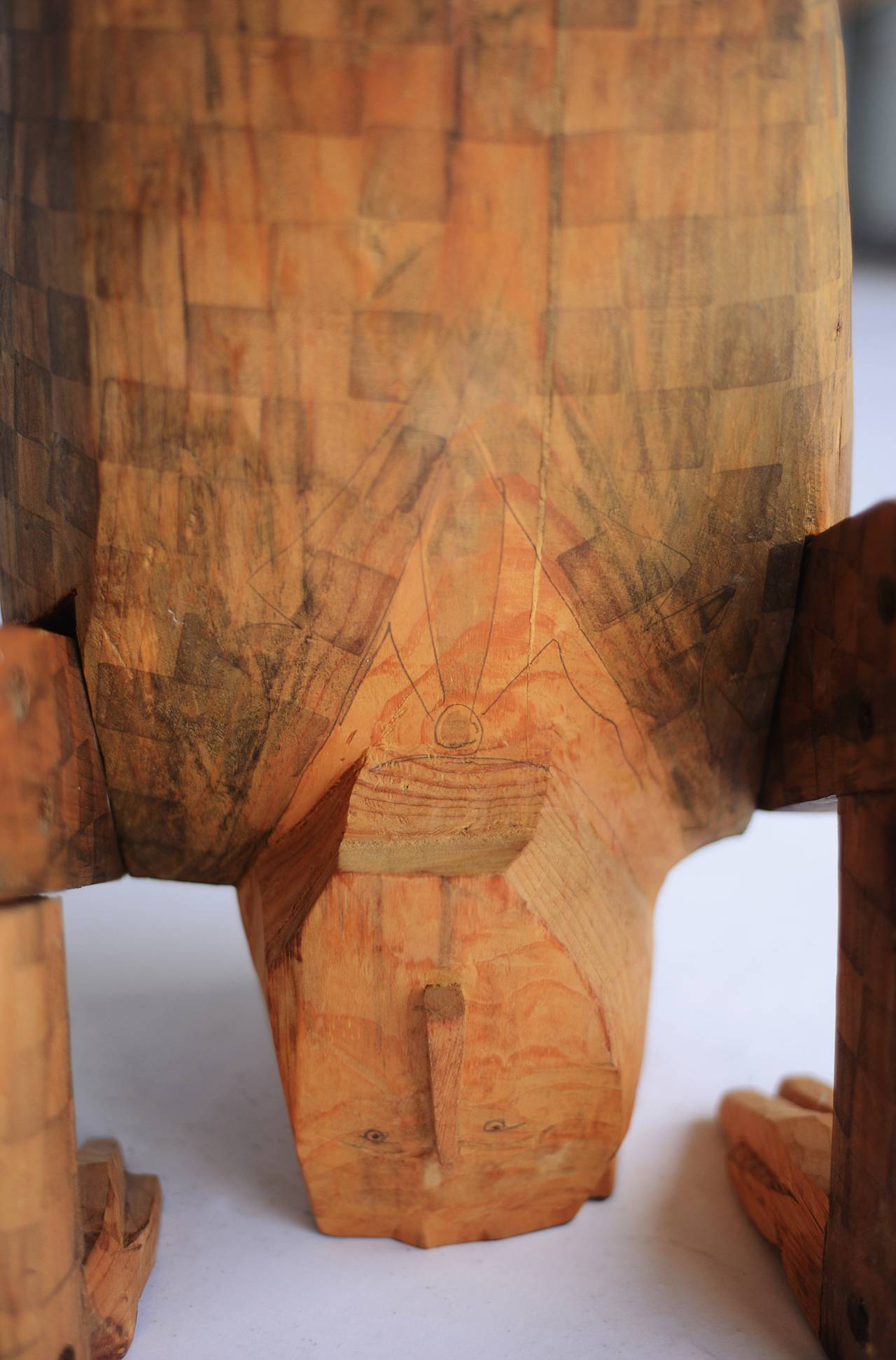 Carved Wood Sculpture by Louise Kruger 1