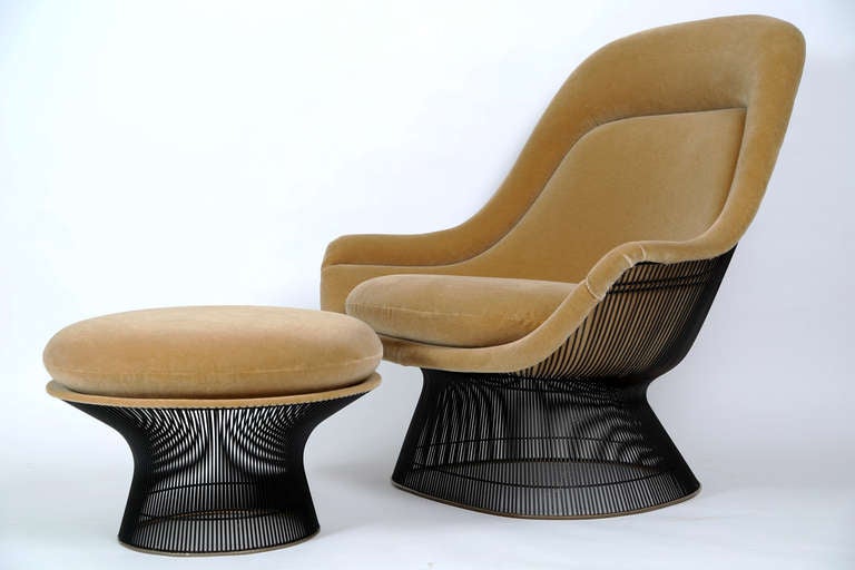 American Warren Platner Lounge Chairs and Ottoman