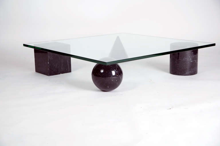 Modern Lella and Massimo Vignelli Coffee Table