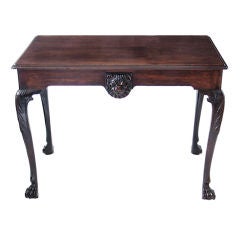 An 18th c. Irish mahogany side table.