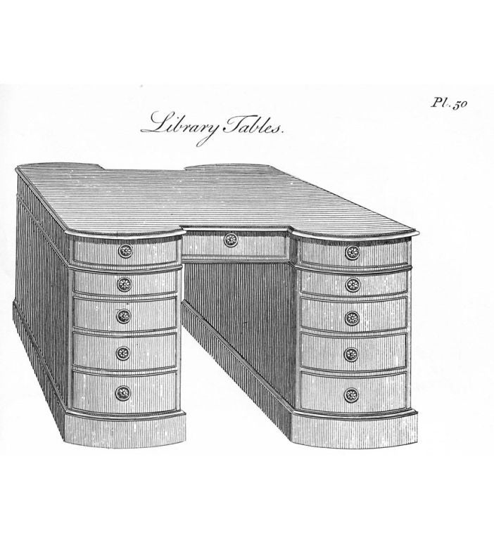 A George III partners desk. For Sale 1