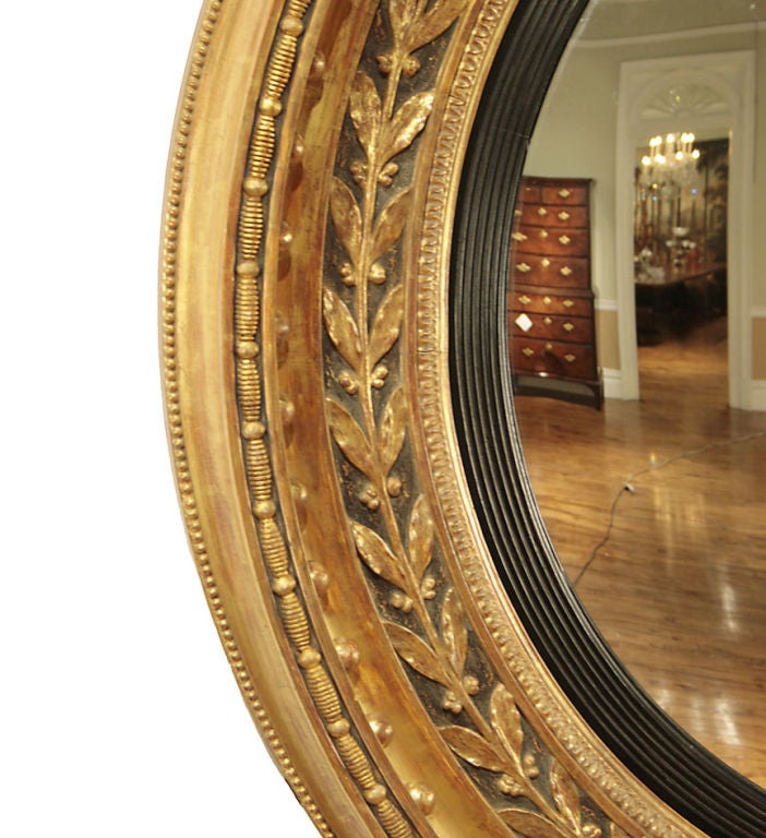 English A large convex mirror. For Sale