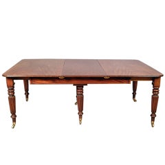 Regency Mahogany Extending Dining Table.