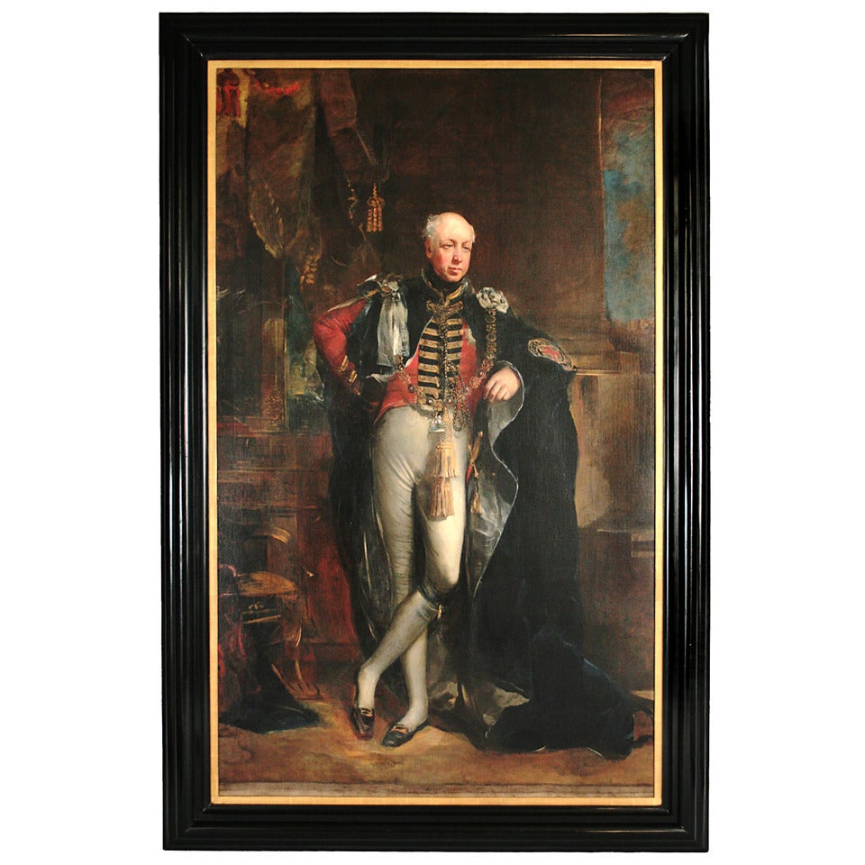 Portrait of a Gentleman with the Order of the Garter For Sale