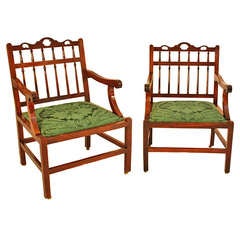 Pair of Anglo-Chinese Armchairs