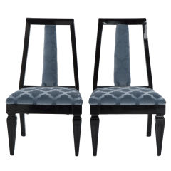 Pair of James Mont Slipper Chairs 1
