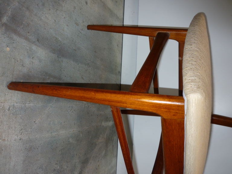 Eight Ponti Style Dining Chairs In Excellent Condition In Dallas, TX