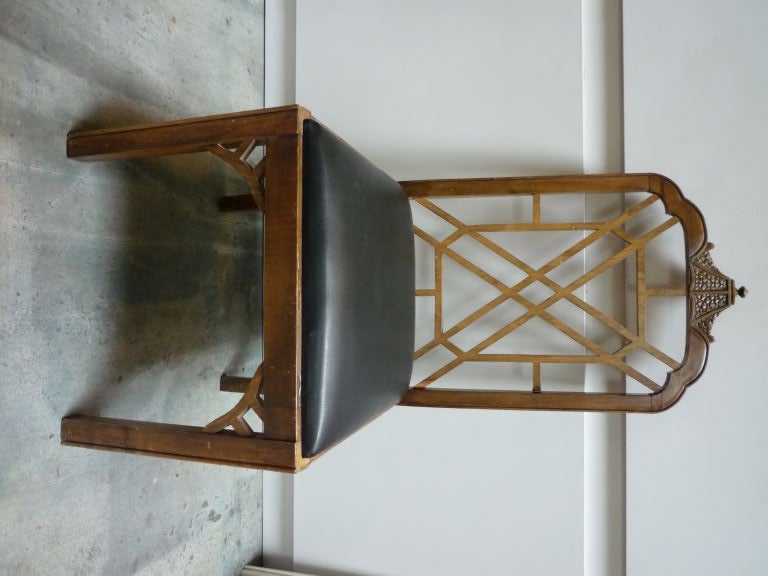 Set of 6 Mid Century Chinese Chippendale