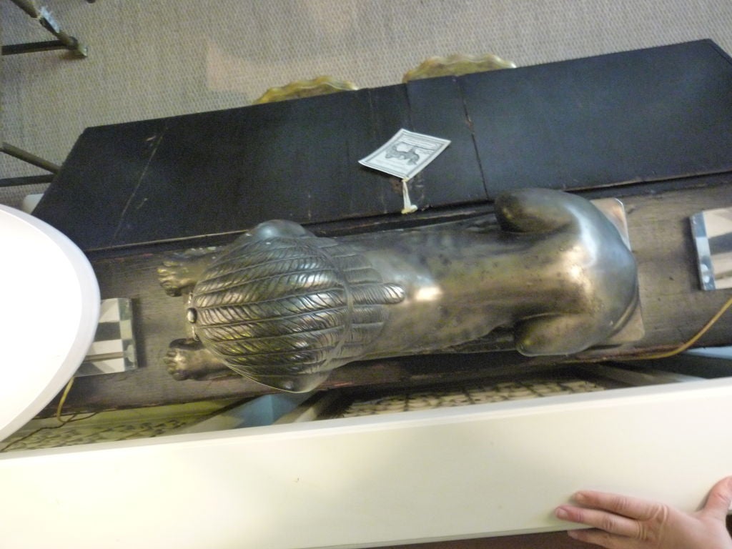 1920's Guilt Covered Plaster Sphinx 1