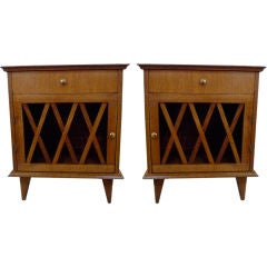 Pair of 1940's French Side Cabinets in the Style of Andre Arbus