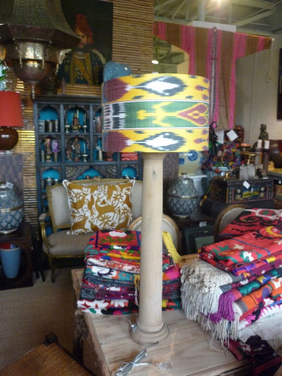 Pair of Ikat Lamps